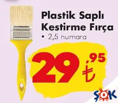 İZMİR FIRÇA PLASTİK SAPLI KESTİRME FIRÇA 2,5 NUMARA